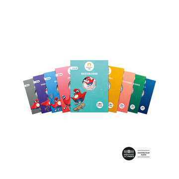 Paris 2024 Giochi olimpici - Wave 1 "Sports Mascot" - lotto di 9 camere - argento € 10