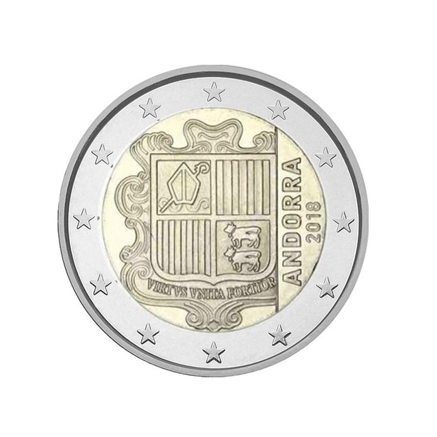 Andorre 2018 - 2 Euro Commémorative - Armoiries