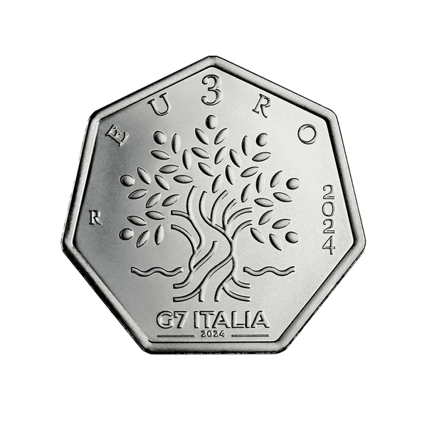 ⁣⁢Italien 2024 - Italienische G7-Präsidentschaft - 3€ Münze - PP⁤⁣