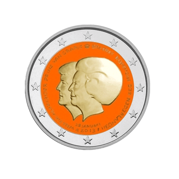 Pays-Bas 2013 - 2 Euro Commémorative - Abdication de la reine Beatrix - Colorisée