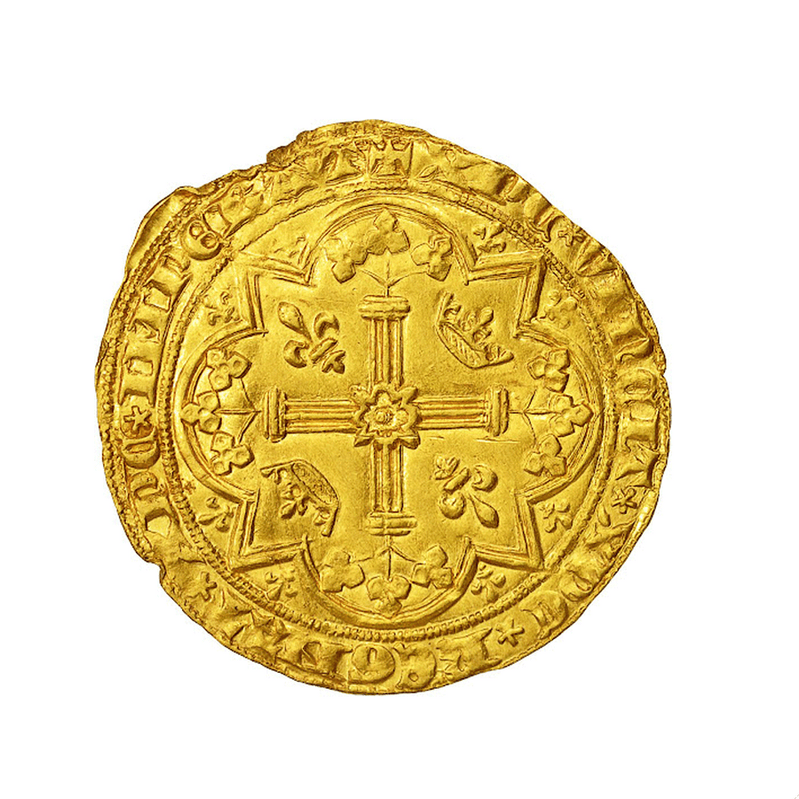 Monnaie ancienne en or « Franc à Pied Charles V le sage»