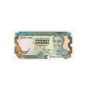 Zâmbia - bilhete de 20 kwacha