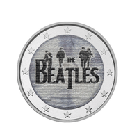 The Beatles - 2 Euro Commémorative - Colorisée
