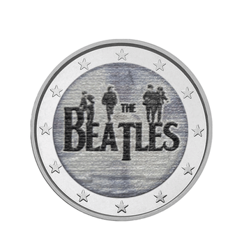 The Beatles - 2 Euro Commémorative - Colorisée