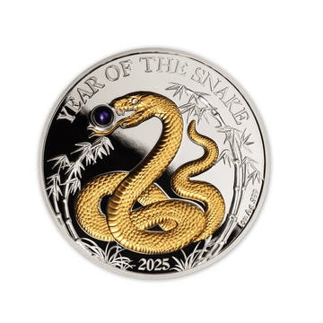 Année du Serpent - Monnaie de 20 Vatu Argent - BE 2025