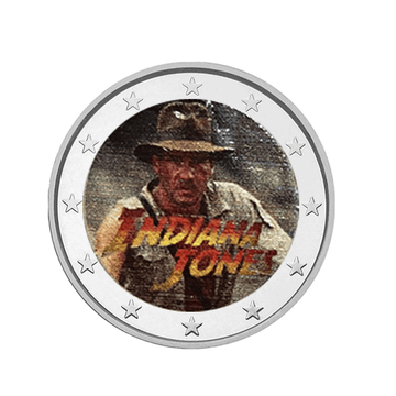 Indiana Jones - 2 euro commemorative - colorized