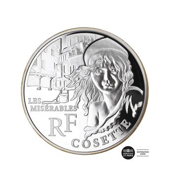 Les Misérables - Cosette - Monnaie de 10€ en Argent - BE 2011