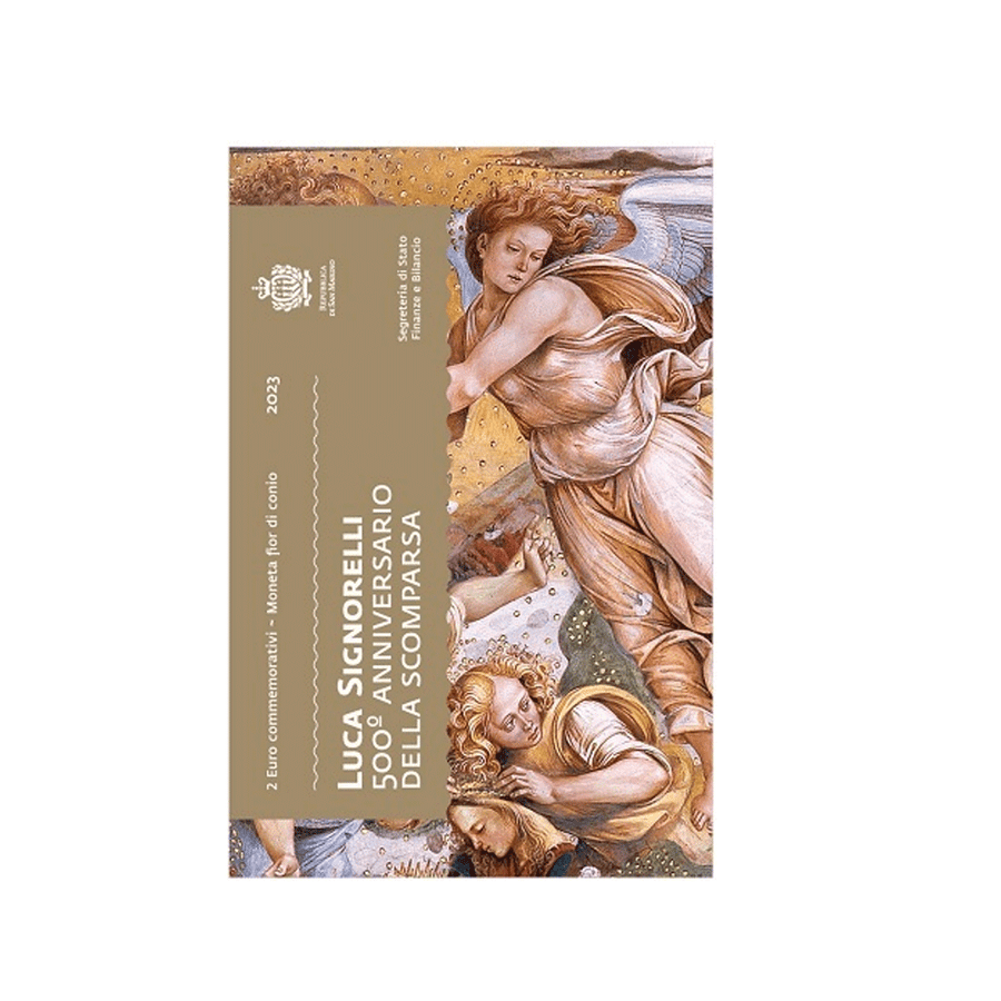 Saint -Marin 2023 - 2 Euro Commemorative - 500 ° anniversario della morte di Luca Signorelli - BU