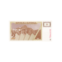 Slovénie - Billet de 2 Tolars - 1990