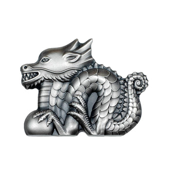 Large Dragon - Currency of 1000 Togrog 1 Oz Silver - BE 2024