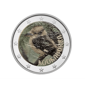 Kookaburra - 2 Euro Commémorative - Colorisée