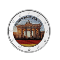 Brandenburger Tor - 2 Euros Commémorative - Colorisée