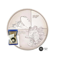 Voyage around the world - Flight Paris -Tokyo - Currency of 1.5 Euro Silver - BE 2003