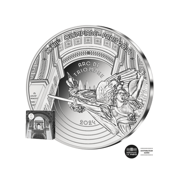 Jeux Olympiques de Paris 2024 - Arc de Triomphe - Monnaie de 10€ Argent - BE 2024