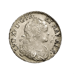 ⁣⁢Écu de Navarre - Silbermünze Louis XV⁤⁣
