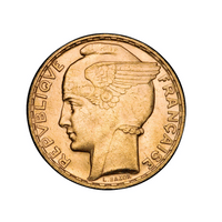 Monnaie ancienne en or « 100 Francs Bazor »
