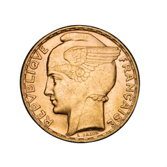 Monnaie ancienne en or « 100 Francs Bazor »