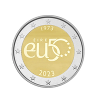 Irland 2023 - 2 Euro -Gedenk - 50 -jähriges Jubiläum der EU -Mitgliedschaft