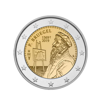 Belgium 2019 - 2 Euro commemorative - Pieter Bruegel L’Ancienne - Colorized
