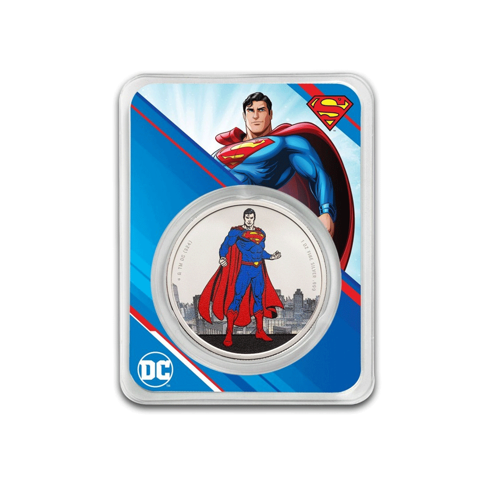 Superman - Monnaie de 5$ Argent - BU 2024