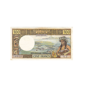 Polynésie française 1971-1973 - Billet de 100 Francs