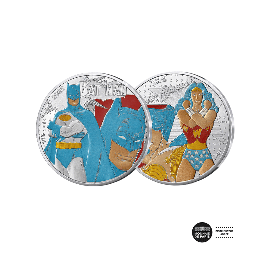 DC Comics - Lot de 2 monnaies de 50€ Argent - 2025