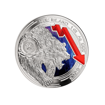 Bull & Bear - Monnaie de 2 Dollars Argent - BE 2023