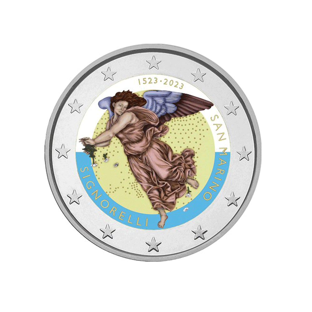 Saint -Marin 2023 - 2 euro commemorative - 500th anniversary of the death of Luca Signorelli - Colorized