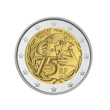 France 2021 - 2 Euro Commémorative - UNICEF