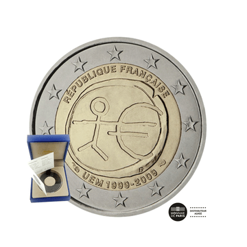 France 2009 - 2 Euro Commémorative - Union économique et monétaire - BE