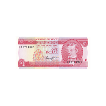 Barbade - Billet de 1 Dollar - 1973