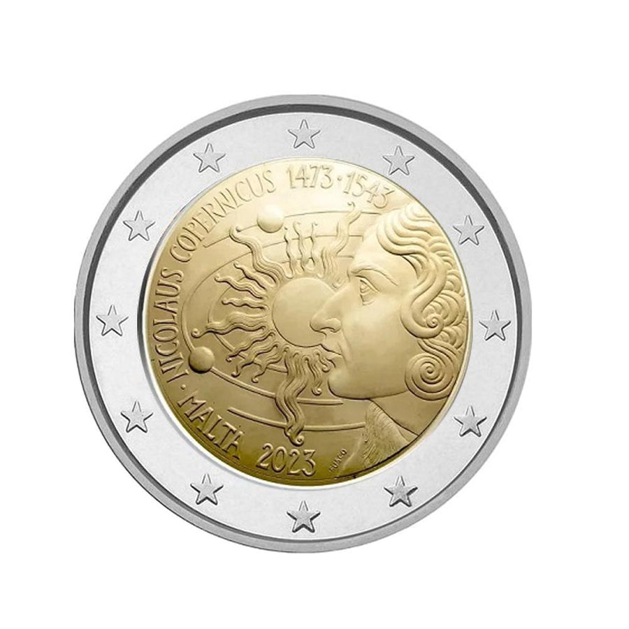 Malte 2023 - 2 Euro Coincard - 550è Anniversaire de la naissance de Nicolas Copernic