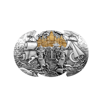 Atlantis - Monnaie de 10$ Argent - Antique Finish 2025