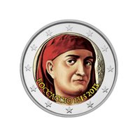 Italië 2013 - 2 euro herdenking - 700e verjaardag van de geboorte van Giovanni Boccaccio - gekleurd