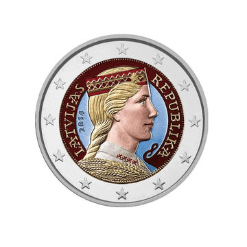 Lettonie 2014 - 2 Euro Commémorative - Portrait de Milda