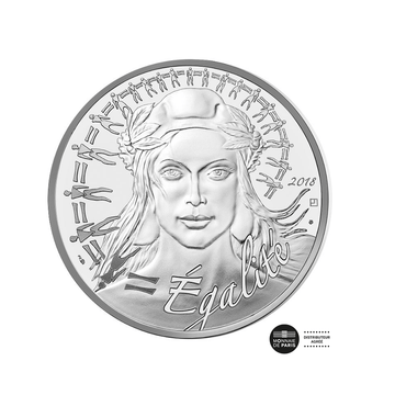 Egalité - Monnaie de 20€ Argent - 2018