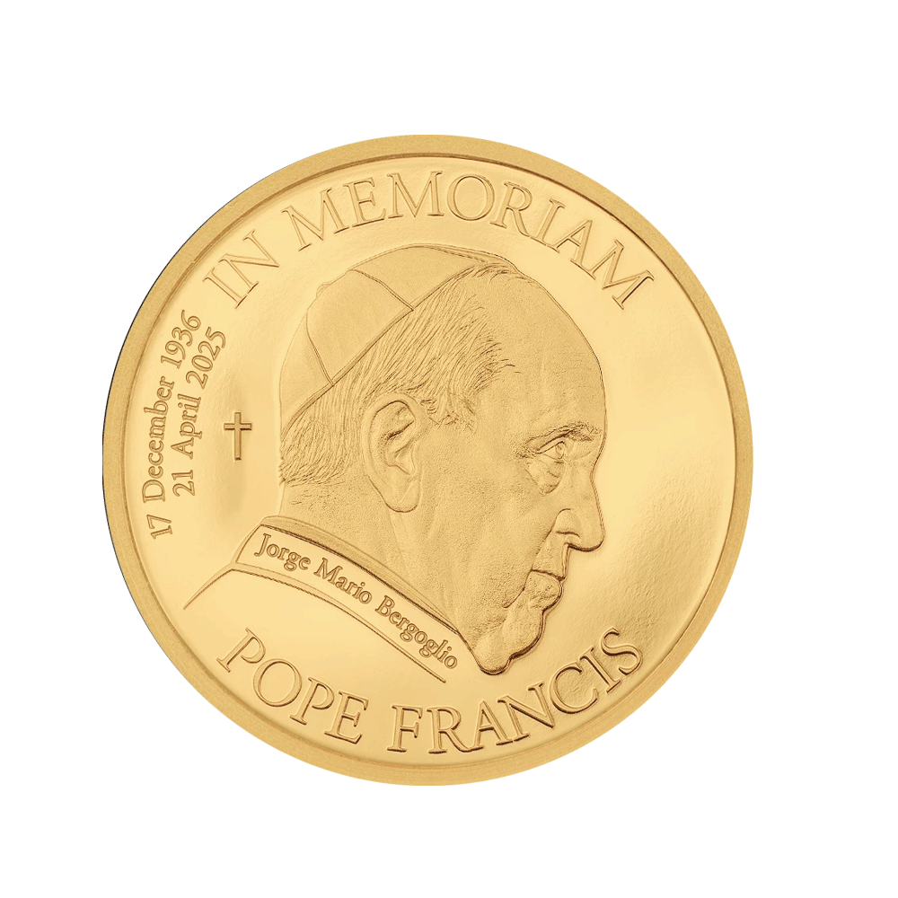 In Memorium Pope Francis - Monnaie de 5$ Or 1/2g - BE 2025