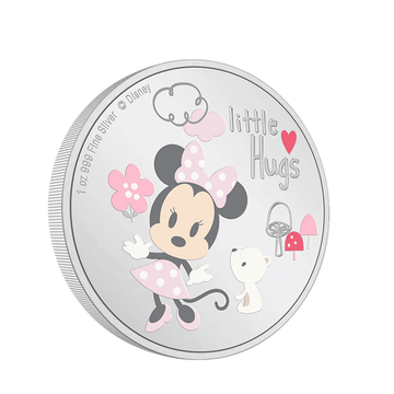 Disney - Little hugs - Girl - Monnaie de 2 Dollars Argent - BE 2024