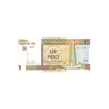 Cuba - Billet de 1 Peso Convertible - 2006 - 2017