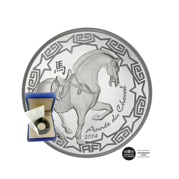 Année du cheval - Monnaie de 10 euro Argent - BE 2014