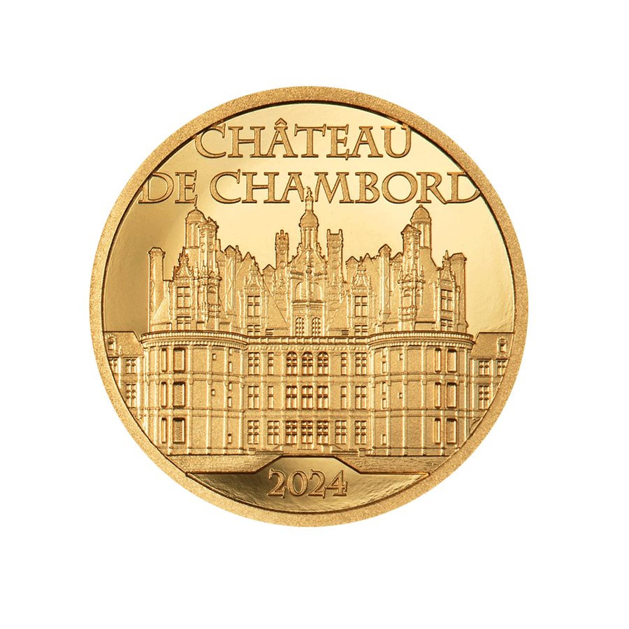 Château de Chambord - Monnaie de 5$ 1/2 g Or - BE 2024