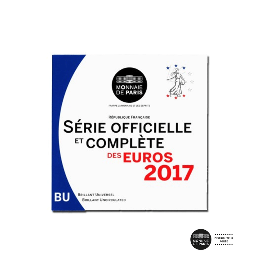 France - Série officielle et complète des Euros - BU (variantes disponibles)