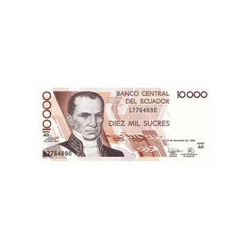 Équateur - Billet de 10 000 Sucres - 1988 - 1999