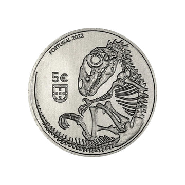 Portugal 2022 - Monnaie de 5€ - Dinosaures du Portugal Lourinhanosaurus