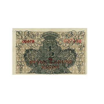 Yougoslavie - Billet de 2 Kronen sur 1/2 Dinar - 1919