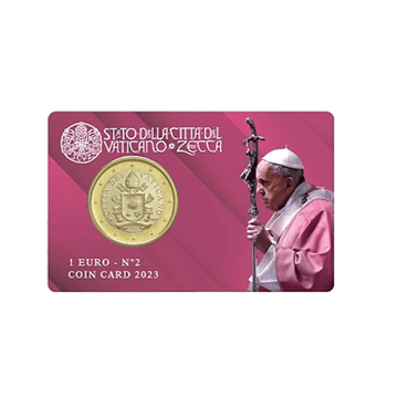 Vatican 2023 - 1 Euro Coincard - Coat of arms of Pope Francis