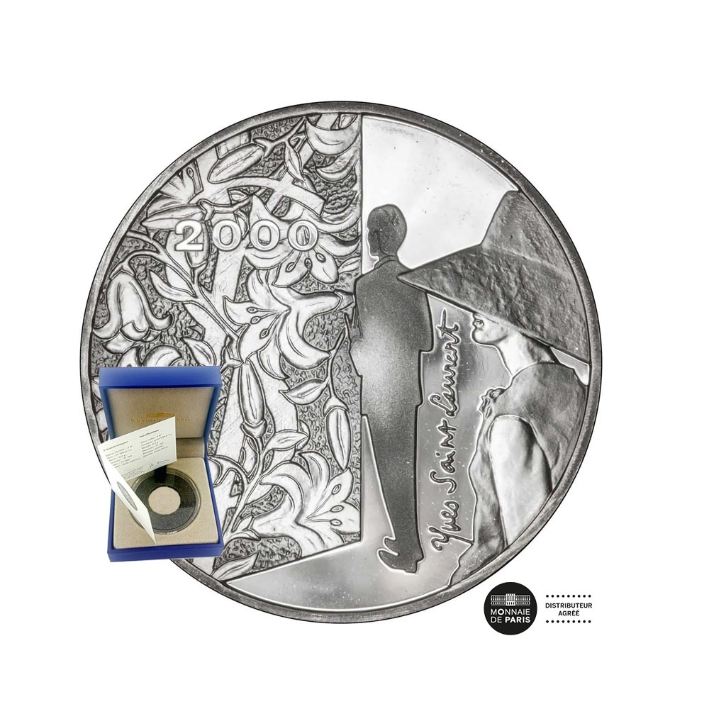 Yves Saint Laurent - Monnaie de 10 Francs Argent - BE 2000