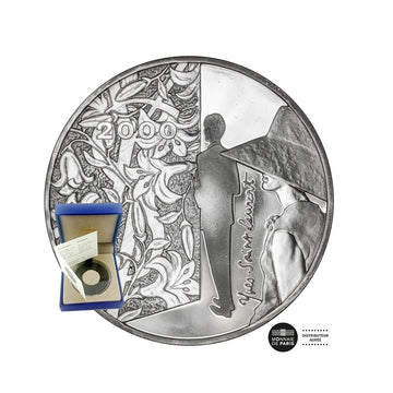 Yves Saint Laurent - Moeda de 10 Francs Silver - Be 2000