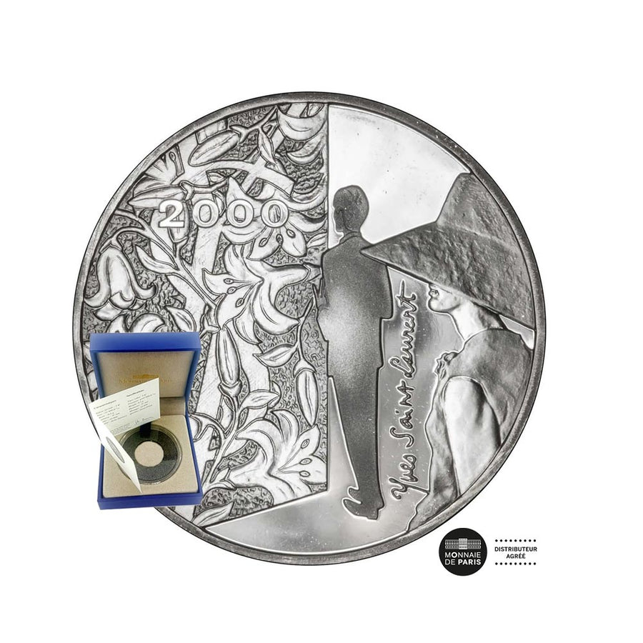 Yves Saint Laurent - Monnaie de 10 Francs Argent - BE 2000