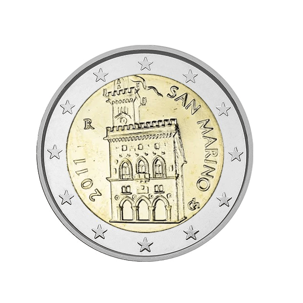 Saint-Marin 2011 - 2 Euro Commémorative - Palais de Gouvernement